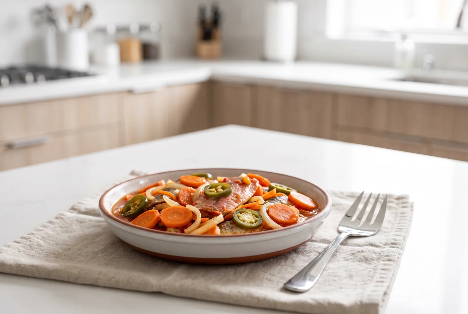 Escabeche — Mexican-style pickled jalapeños and carrots