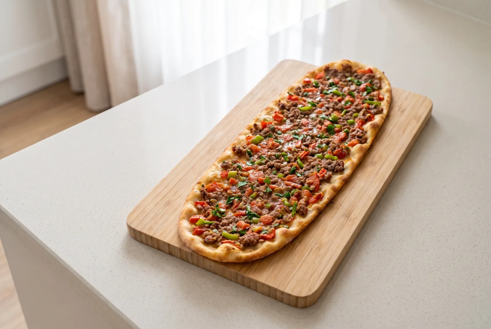 Etli Ekmek | Kayseri-Style Thin, Spiced Meat Flatbread
