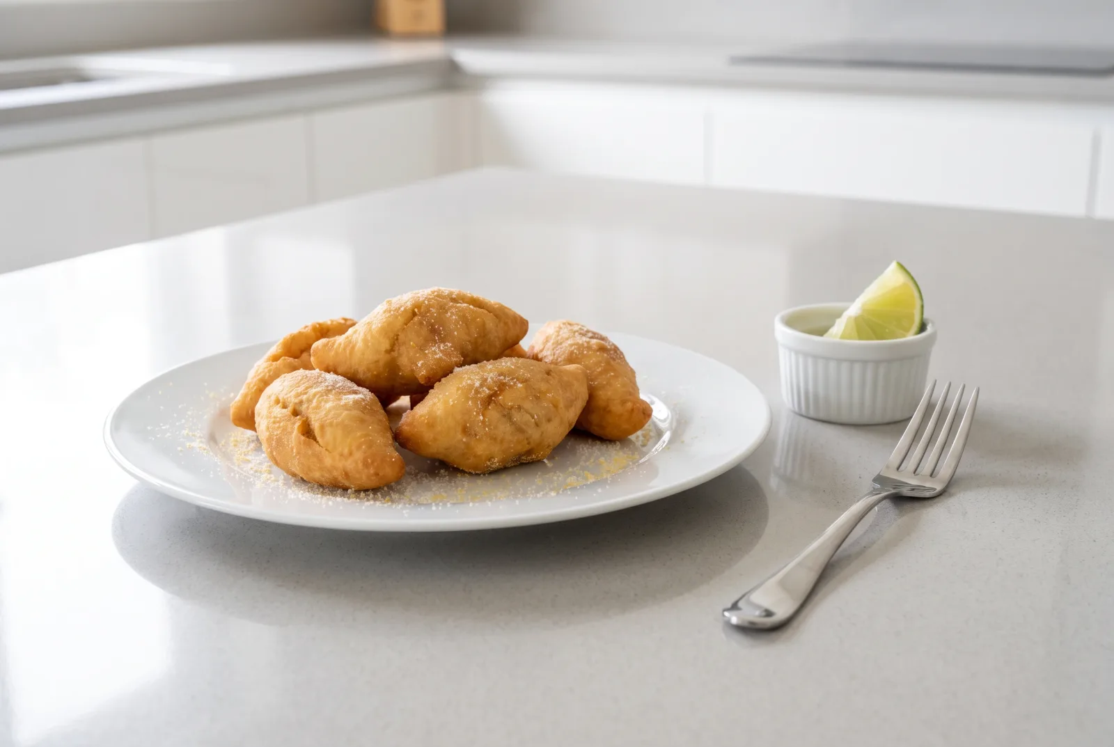 Jamaican Festival Bread | Fried Cornmeal Bread with Hot Sauce