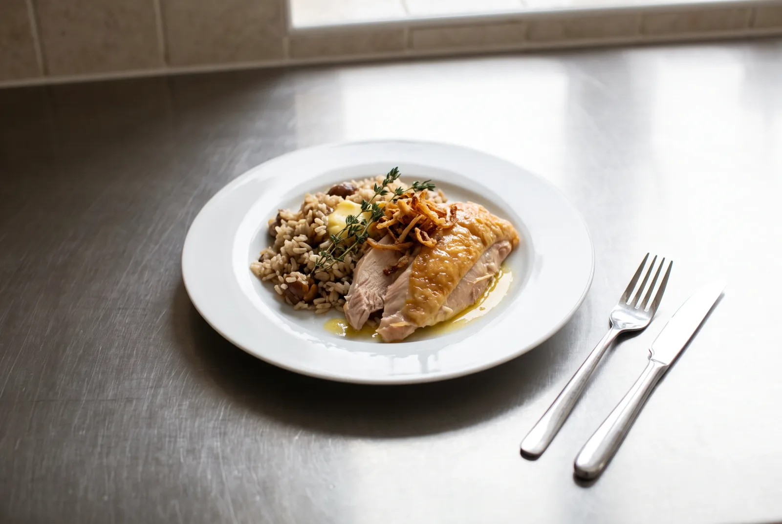 Kestaneli İç Pilavlı Fırın Hindi — Turkish New Year's Roast Turkey with Chestnut Pilaf