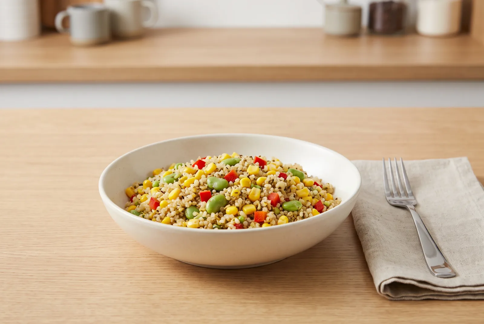 Quinoa, Corn, and Fava Bean Salad | Peruvian Recipe Inspired by Arequipa
