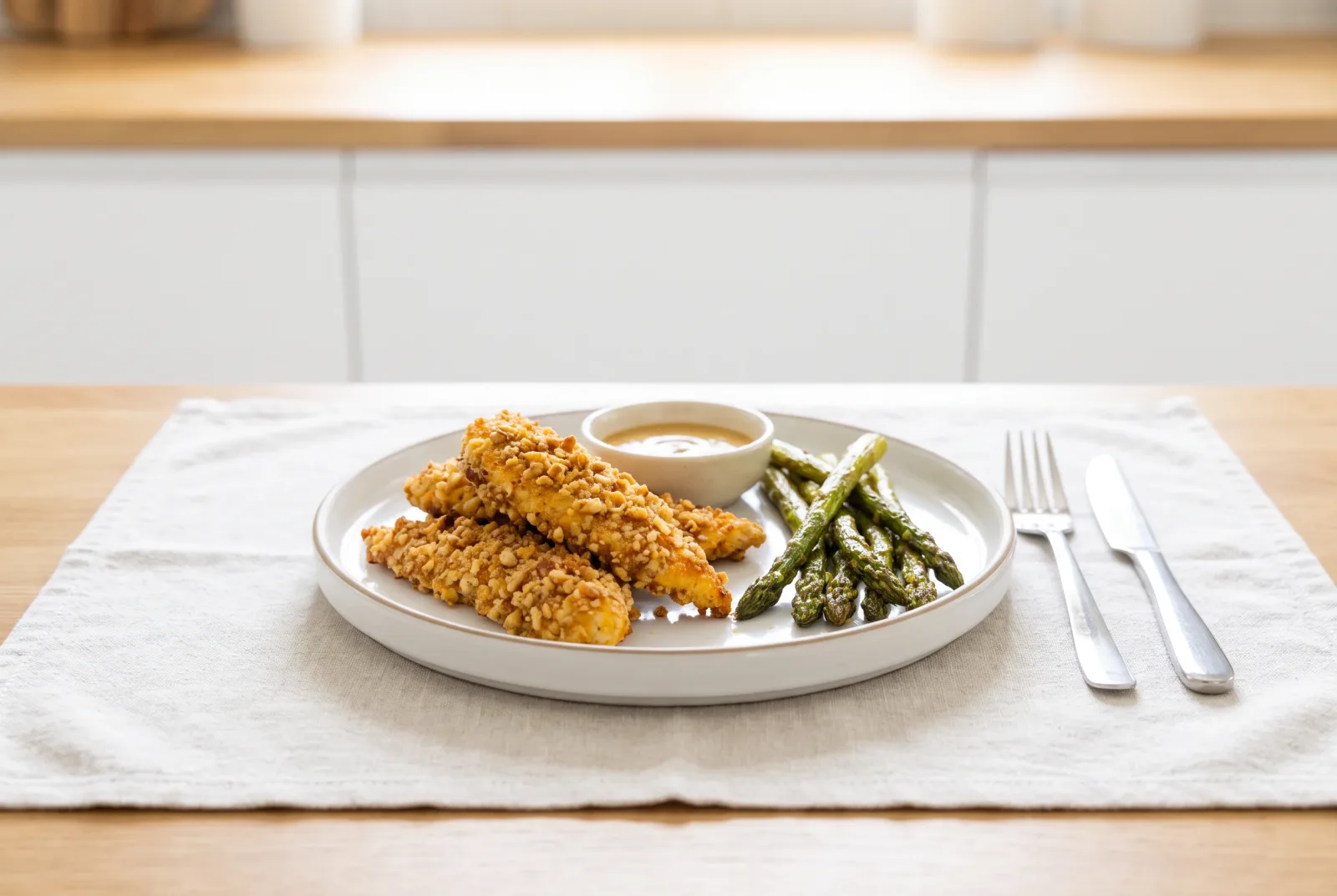Crispy Walnut-Crusted Baked Chicken Strips | Armenian-Style Keto Kids’ Meal