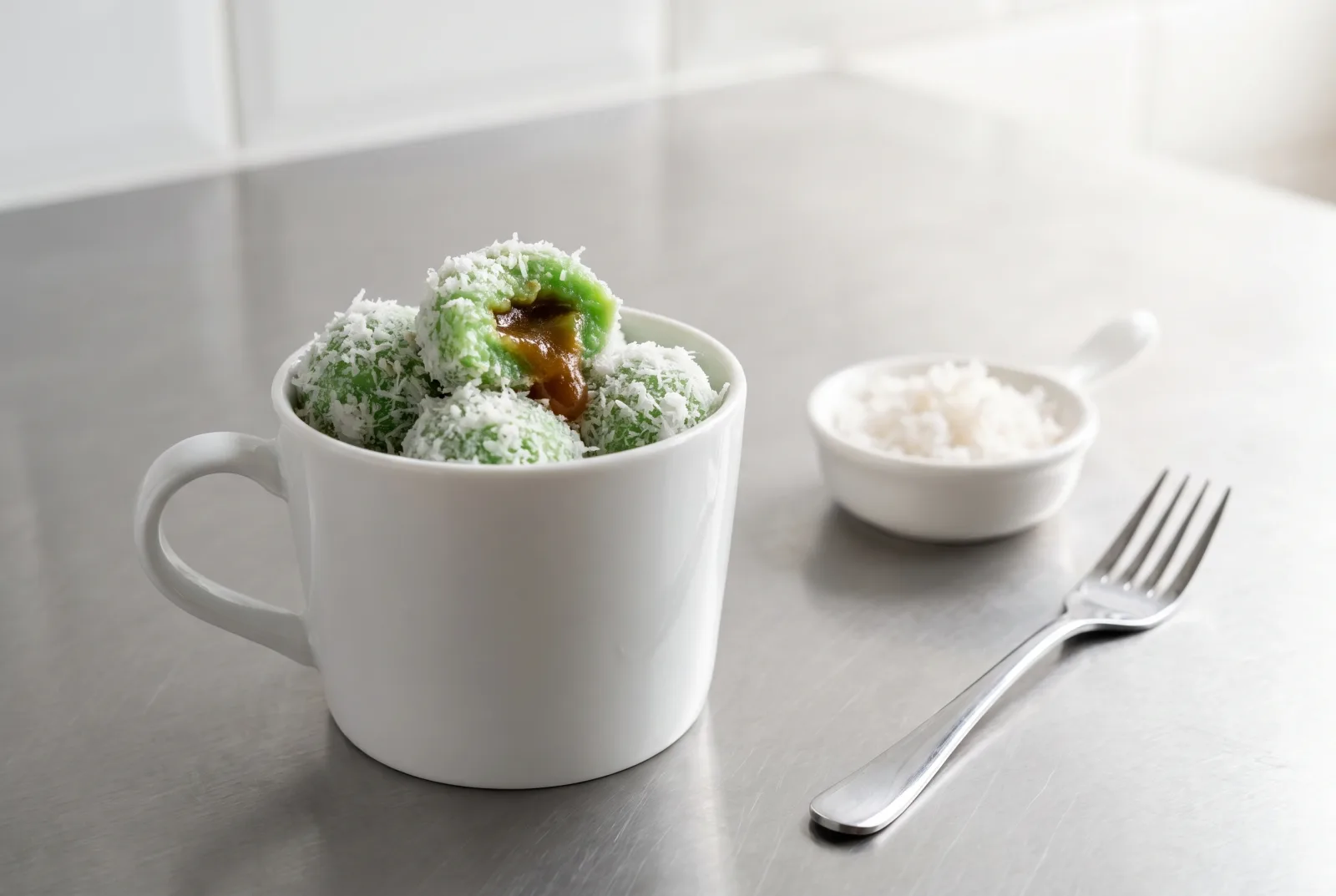 Klepon | Indonesian Pandan and Coconut Rice Balls