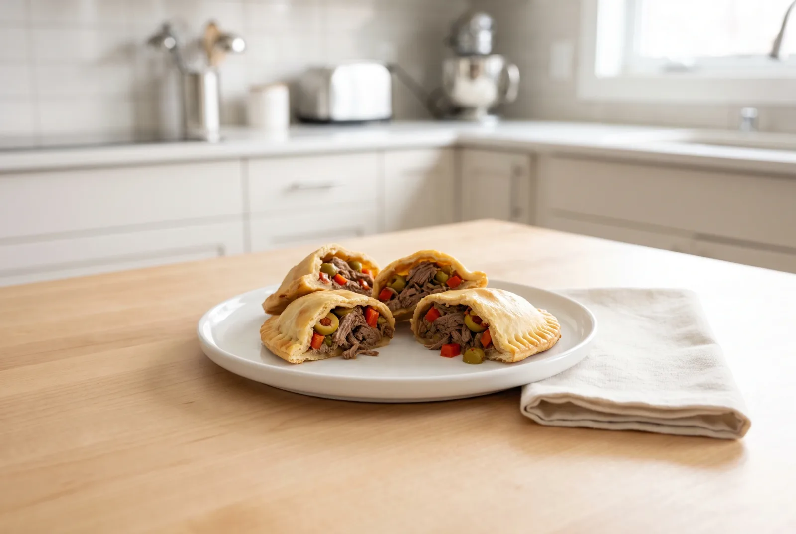 Cuban-Style Leftover Roast Beef Empanadas | Spiced Olive Filling