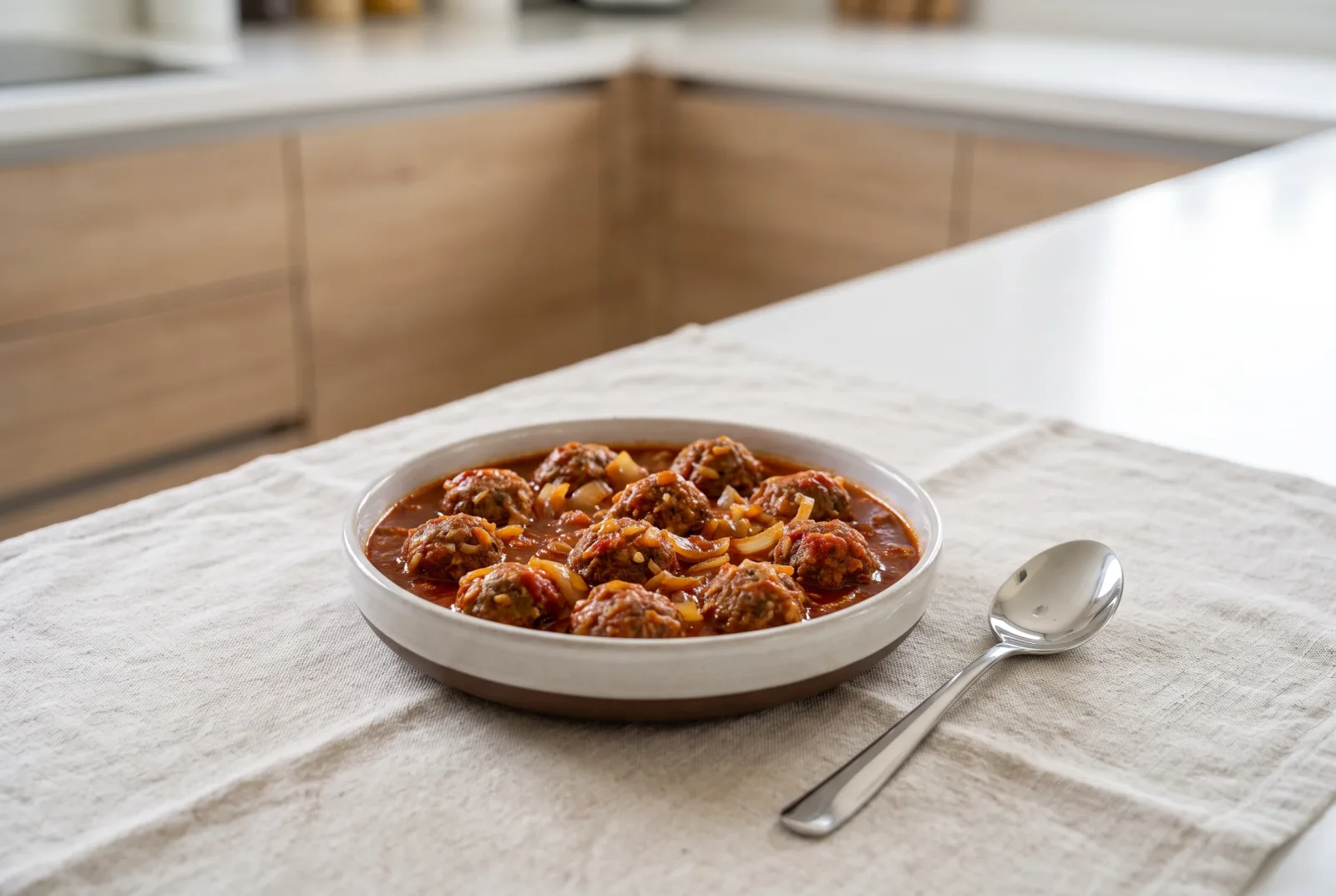 Kufta bi Tamata | Iraqi Meatballs in Tomato Sauce