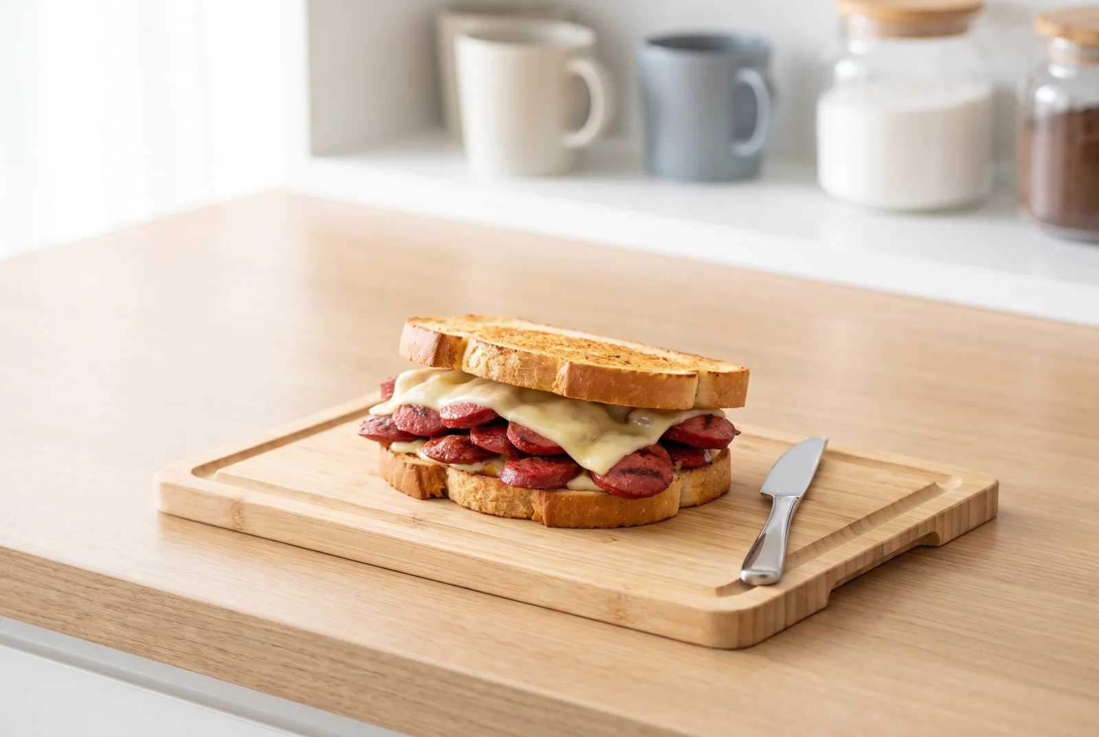 Kumru Sandwich | Izmir-Style Sucuk (Spiced Beef Sausage) and Kashar Cheese Sandwich