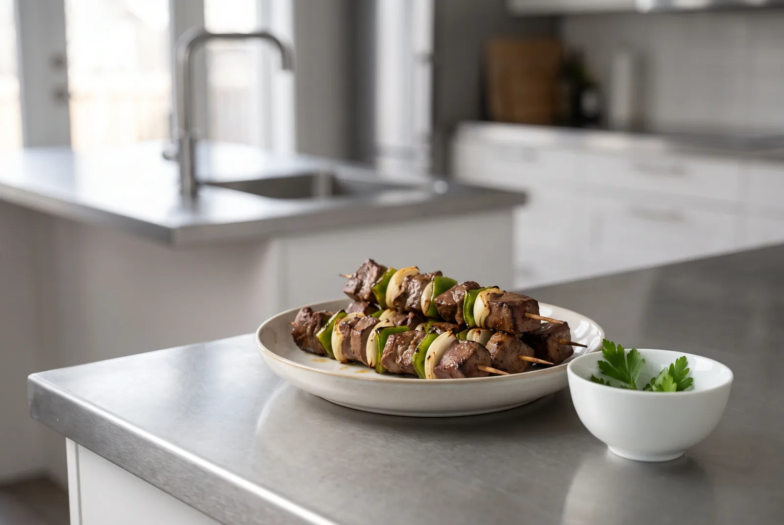 Lamb Liver Skewers | Iraqi-Style Air-Fryer Kebabs