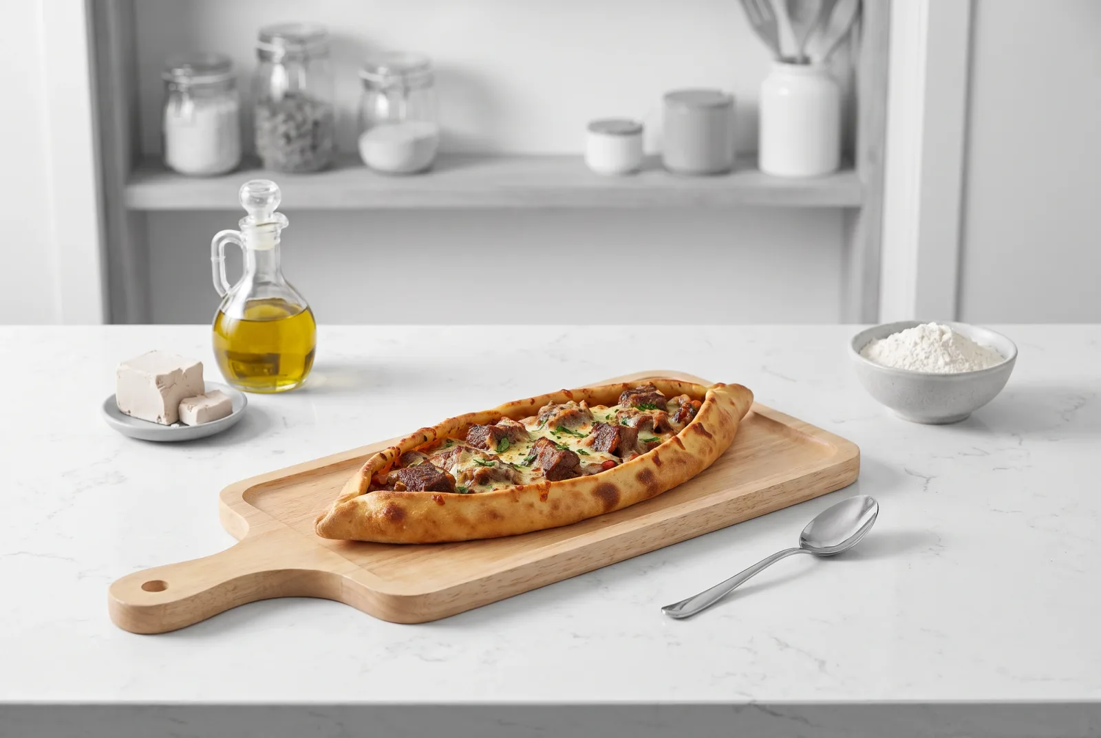 Lamb Rib Pide | Turkish Flatbread with Pressure-Cooked Ribs