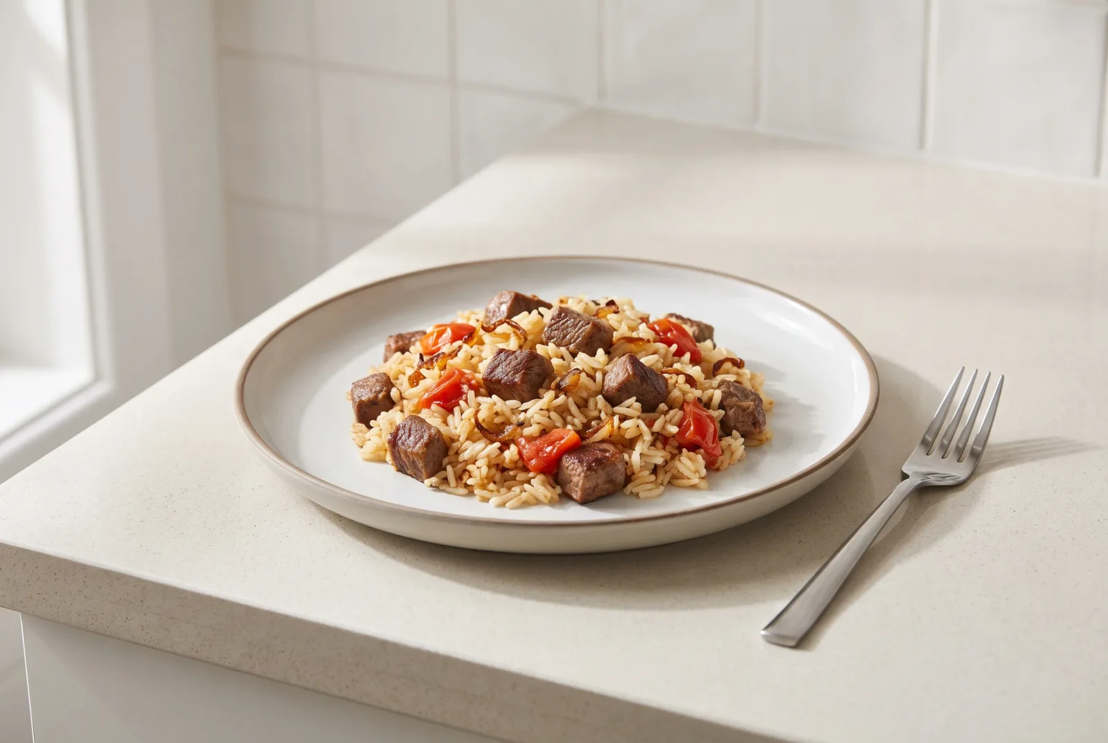 Lamb Pilaf | Balkan-Style Winter Tomato Rice