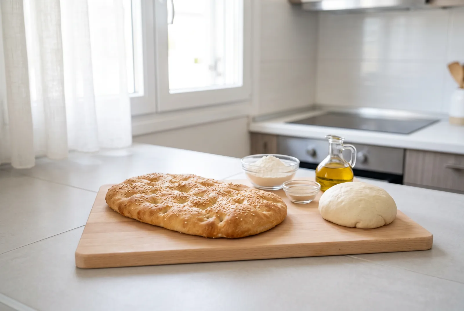 Lagana | Greek Long-Fermented Sesame Fasting Bread