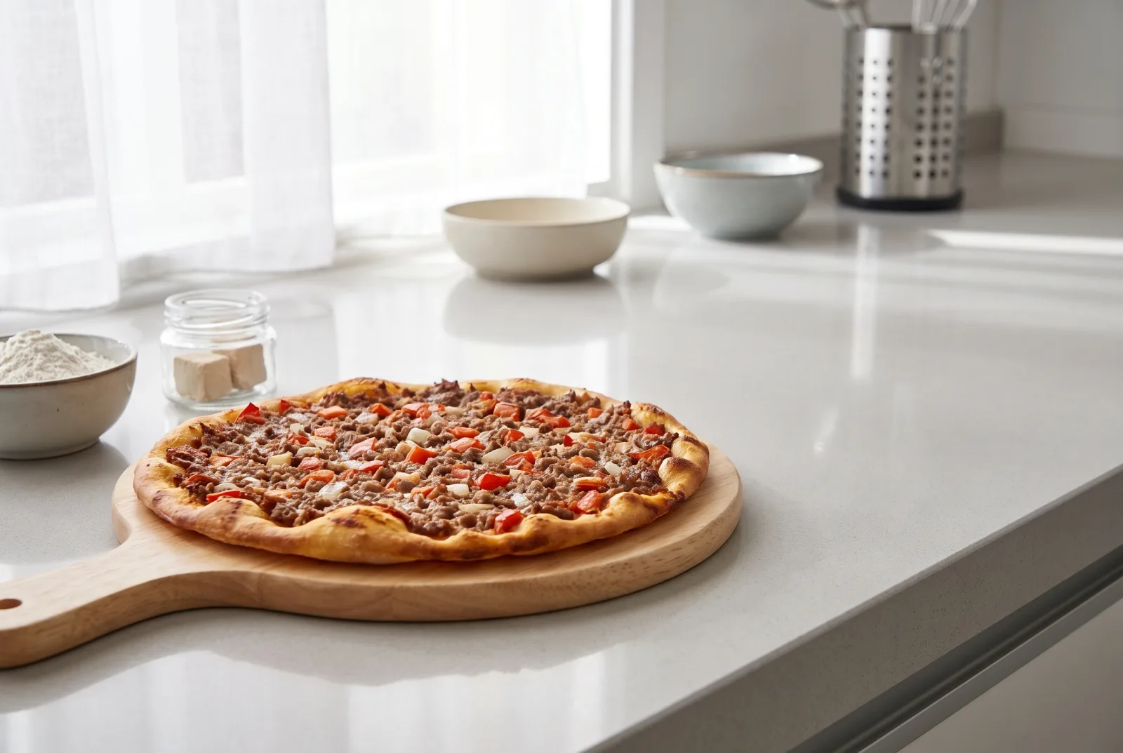 Lahm bi Ajeen | Iraqi Ground Meat Flatbread