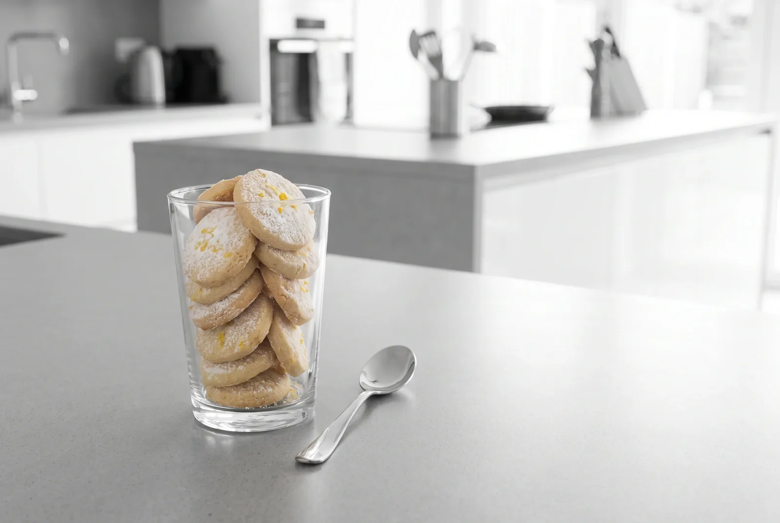 Limon Kabuklu Un Kurabiyesi — Lemon shortbread cookies, delicate biscuits for tea