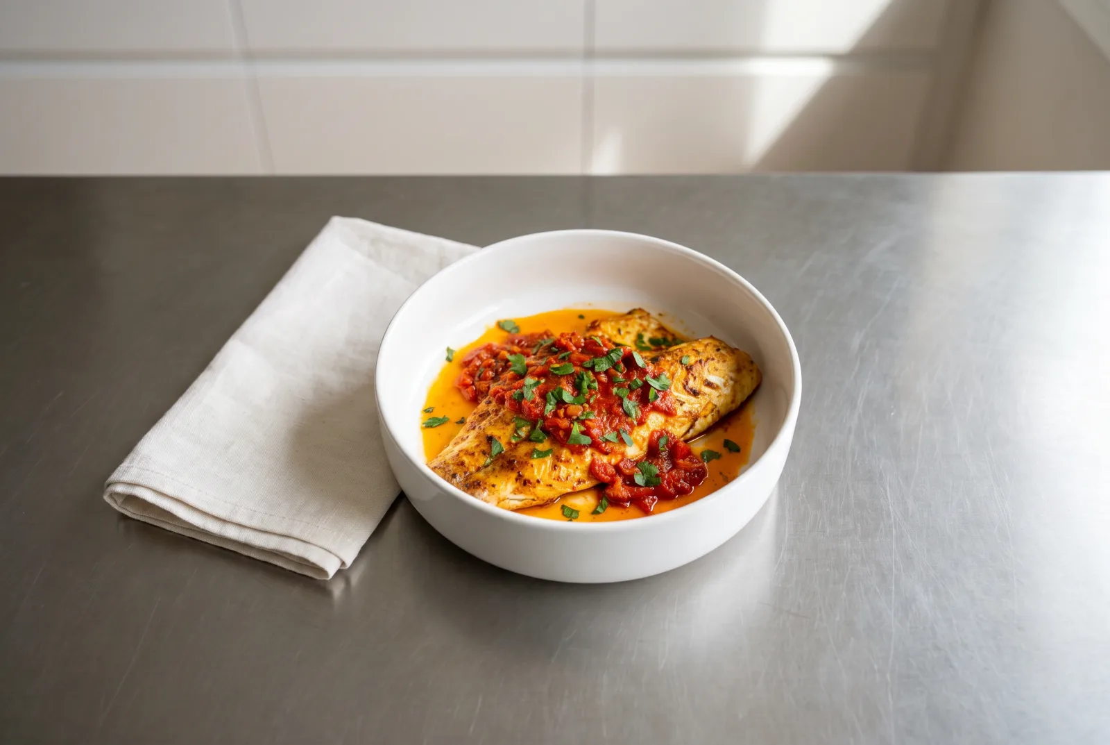 Air Fryer Lebanese Spicy Sea Bass (Samke Harra), Nut-Free