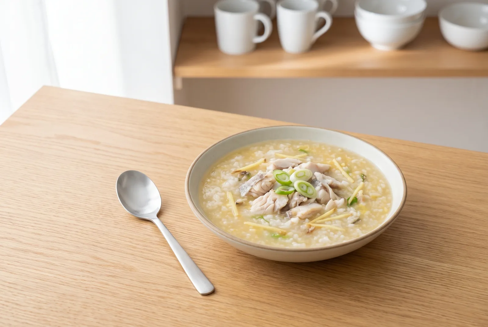 Lugaw | Filipino Fish and Rice Porridge in a Pressure Cooker
