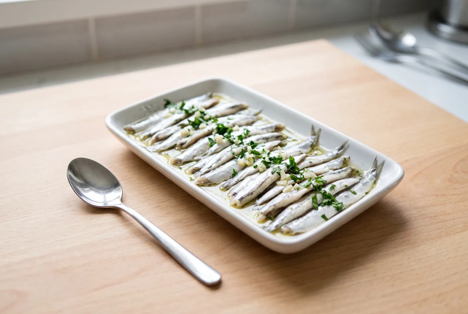 Marinated Anchovies | Greek-Style Raw Anchovies with Vinegar and Lemon