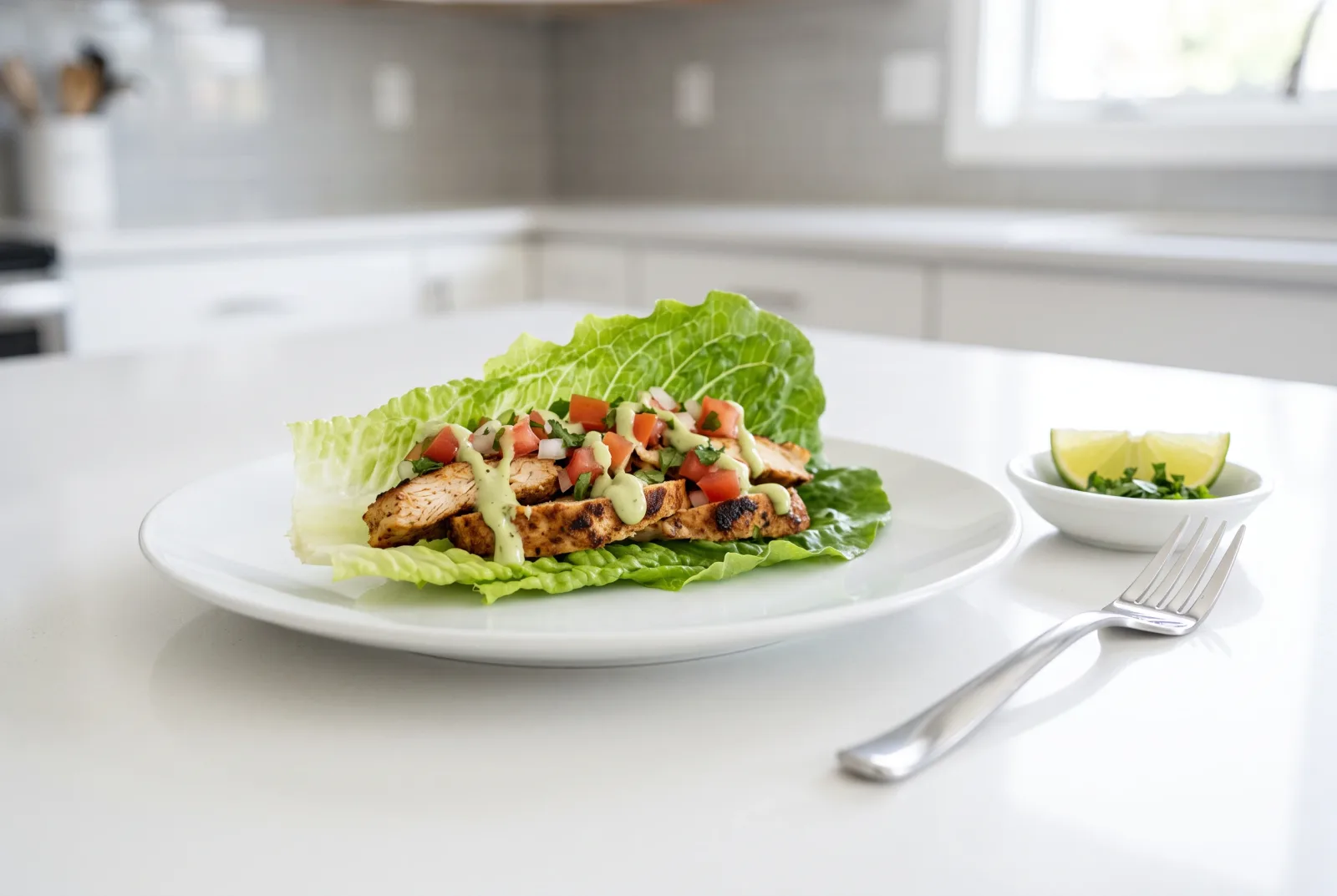 Grilled Chicken Lettuce Tacos | Mexican-Style