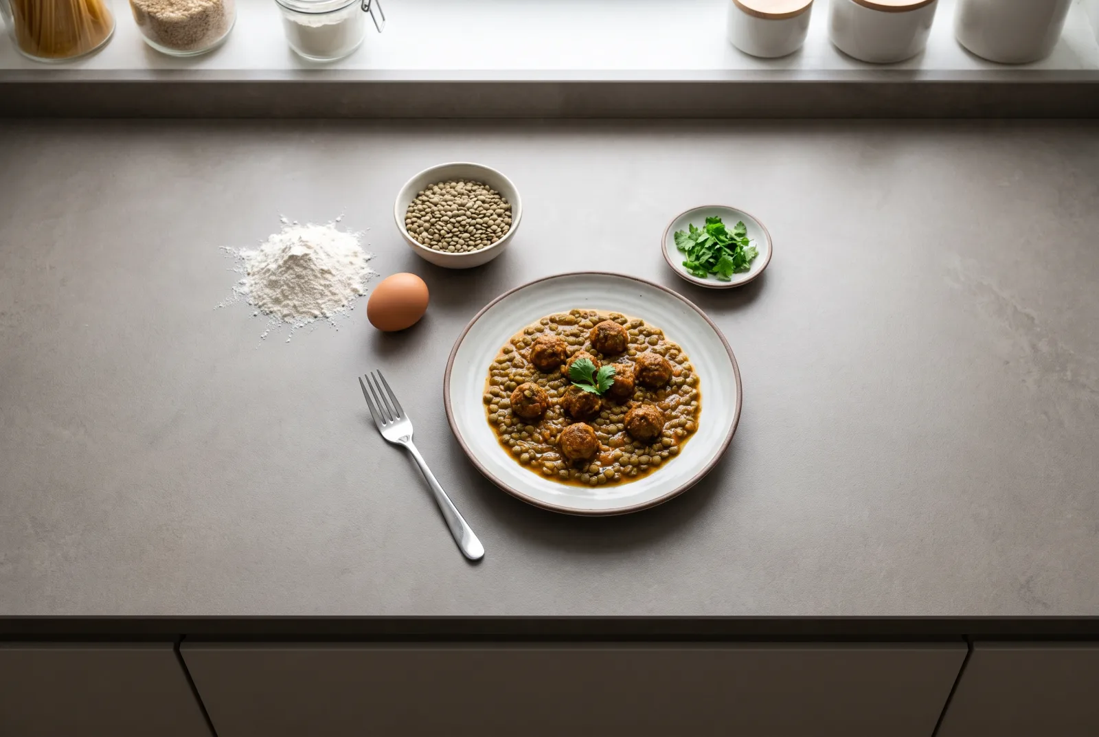 Mercimekli Rişte (Jordanian Pressure-Cooker Lentils with Homemade Noodle Strips)