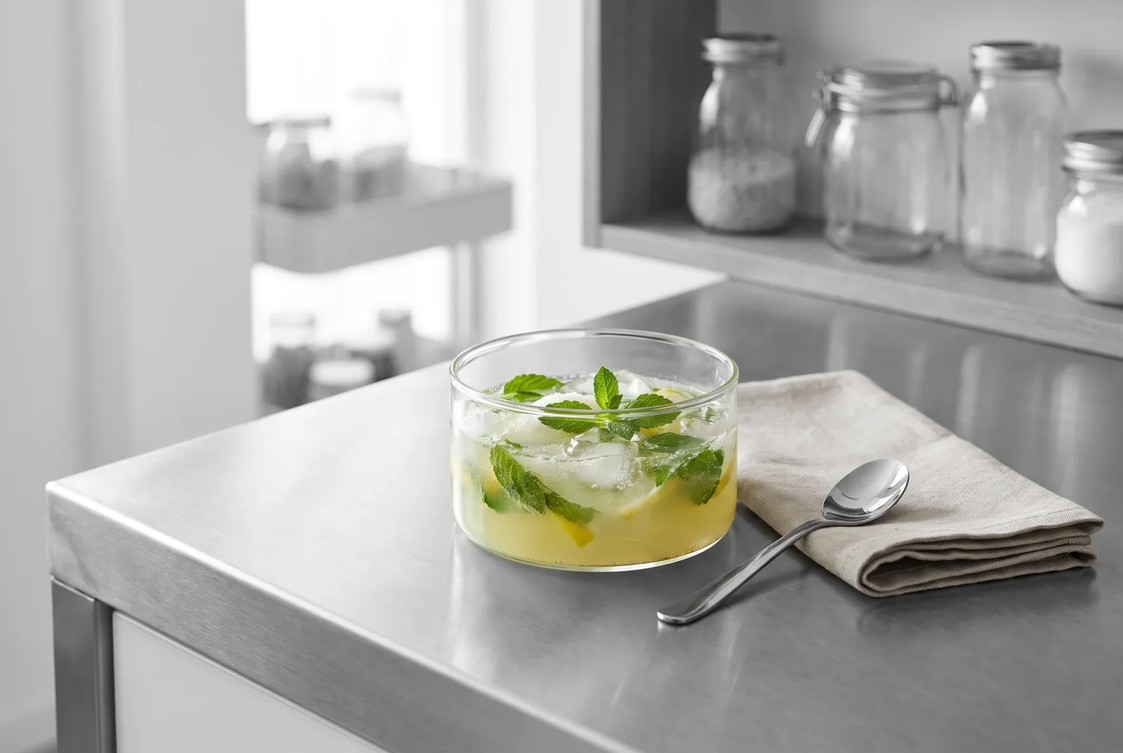 Mint Lemonade | Refreshing Iced Drink