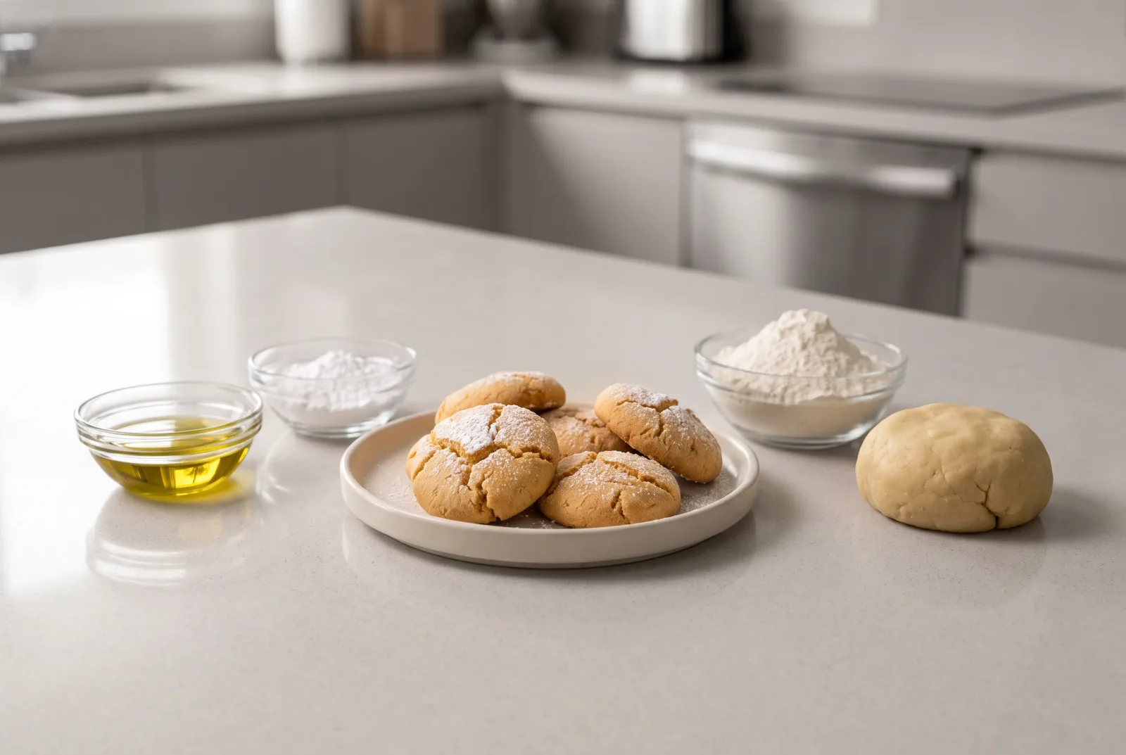 Nankhatai | Pakistani Cardamom Cookies with Olive Oil
