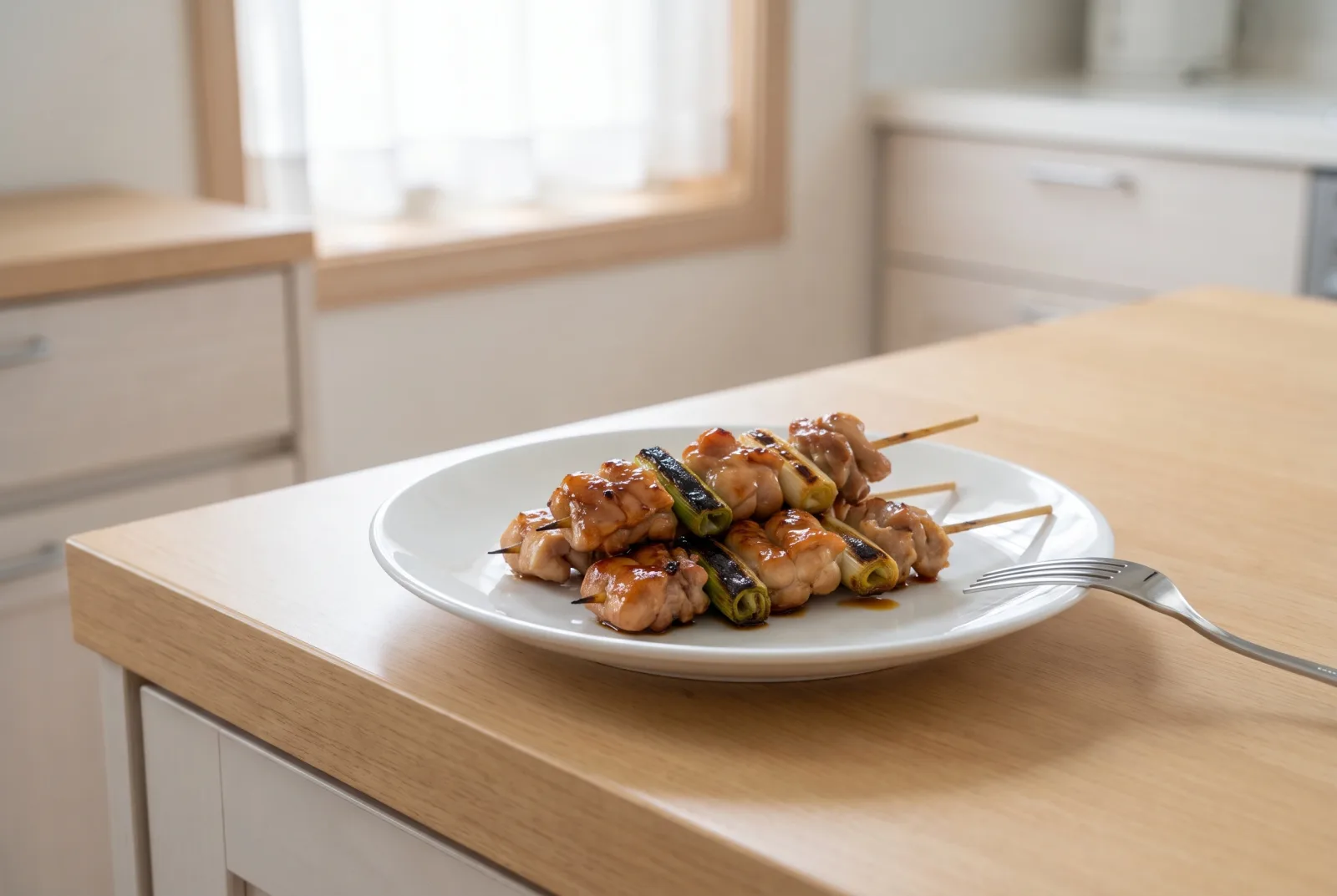 Negima | Japanese Chicken and Green Onion Skewers
