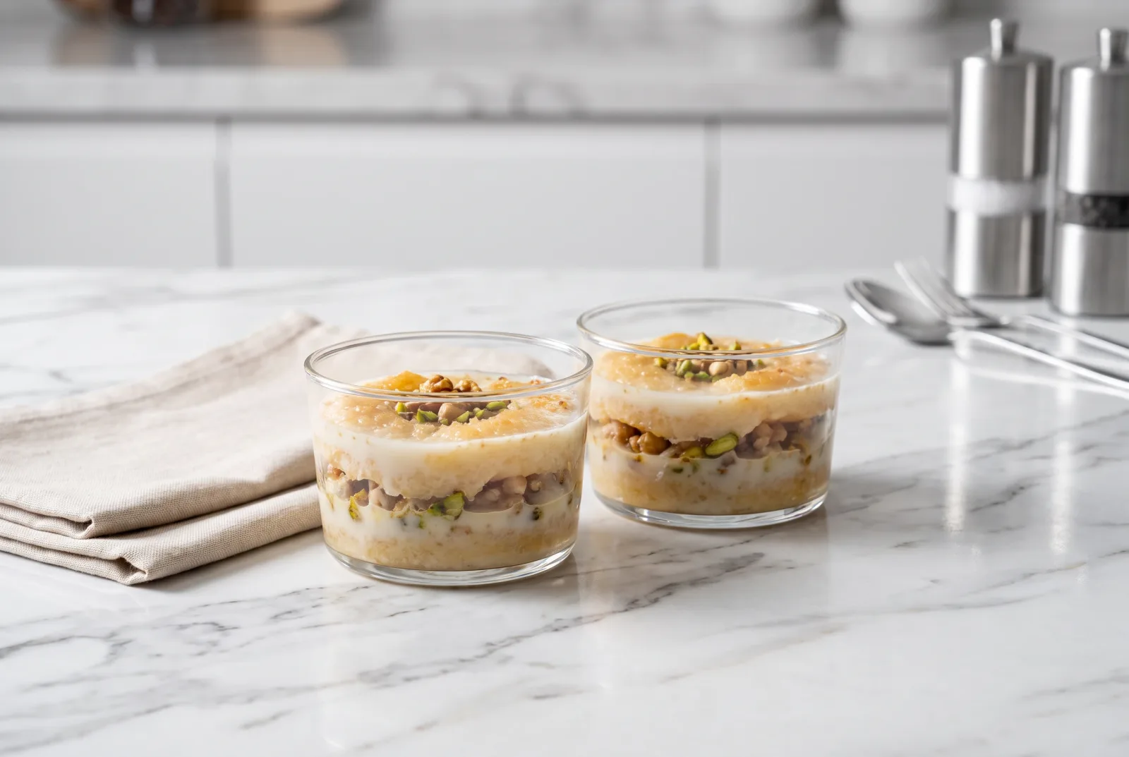 Nuriye Dessert | Palace-Style Syrup Pastry with Clotted Cream