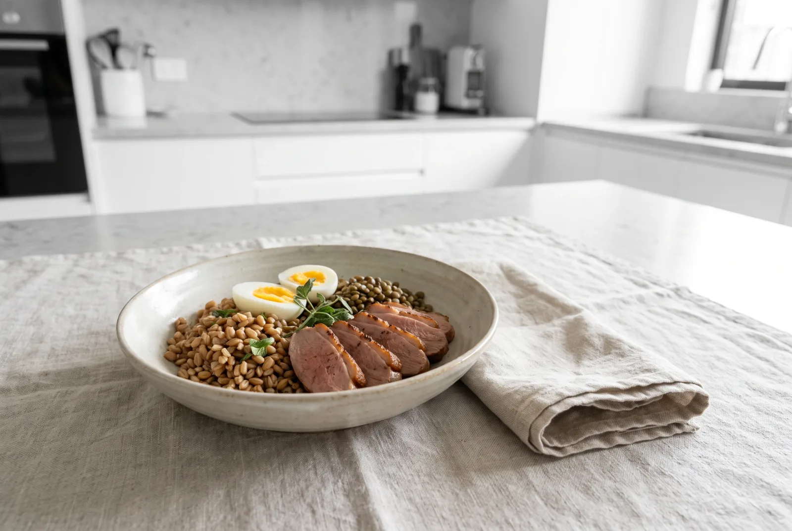 Duck Breast and Spelt Salad | Périgord-Style Whole-Grain Salad with Lentils