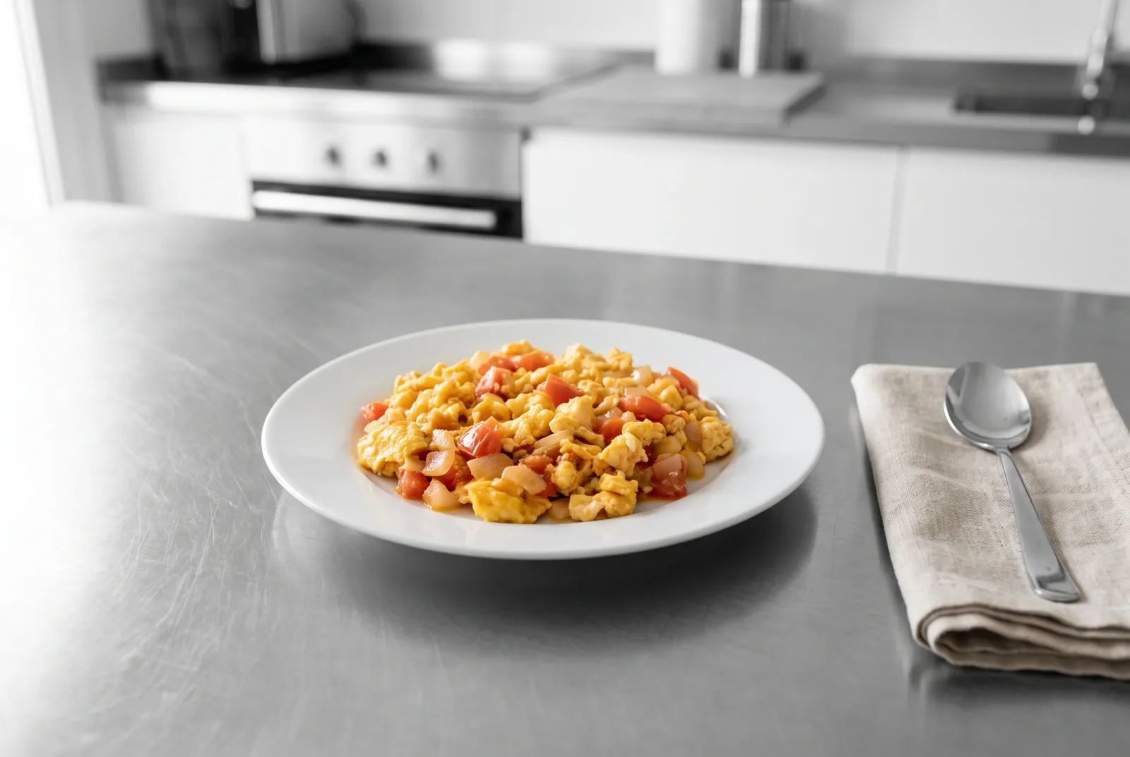Ovos Mexidos — Portuguese-style scrambled eggs with tomato