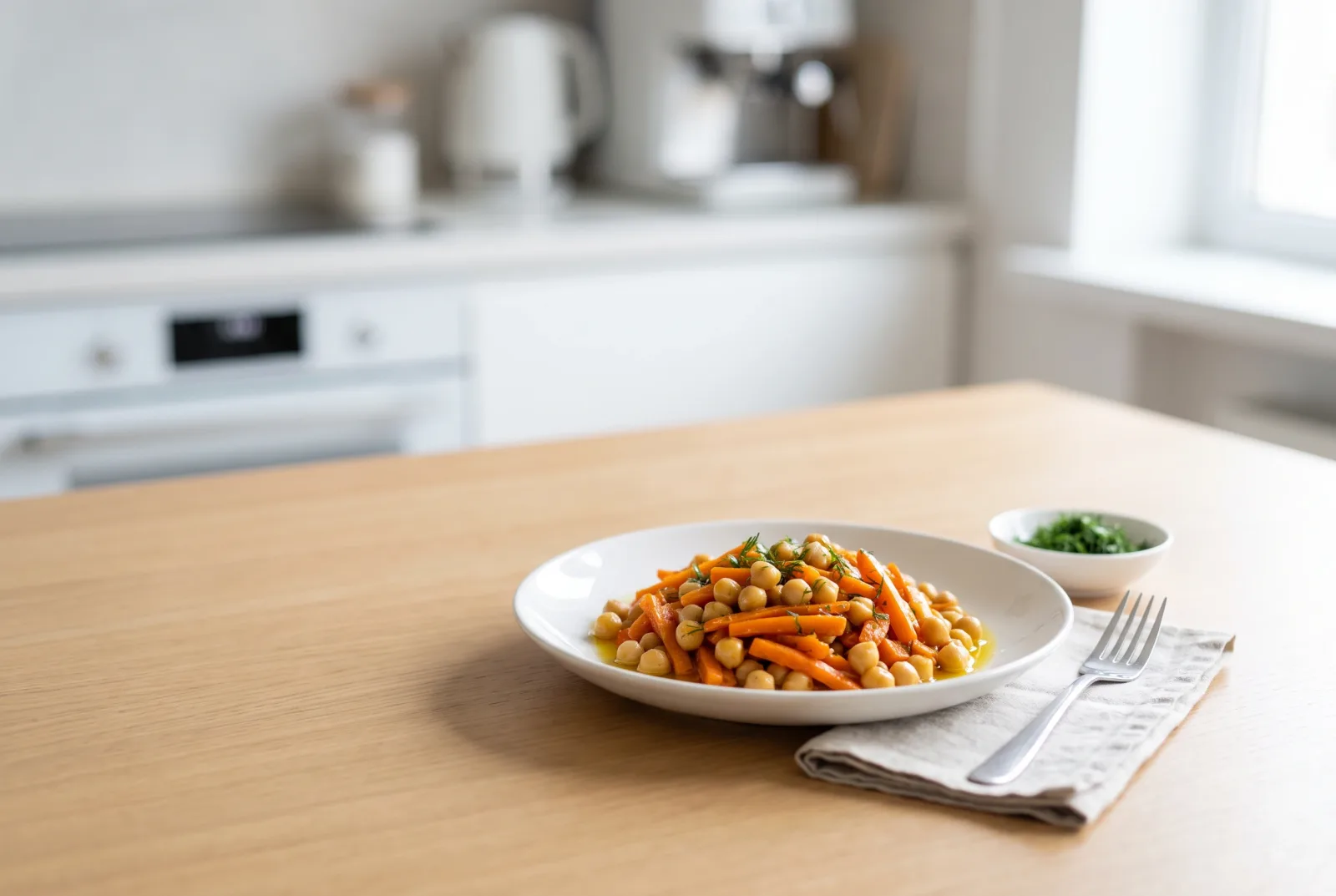 Uzbek-Style Carrot and Chickpea Meze | Chilled Olive Oil Appetizer
