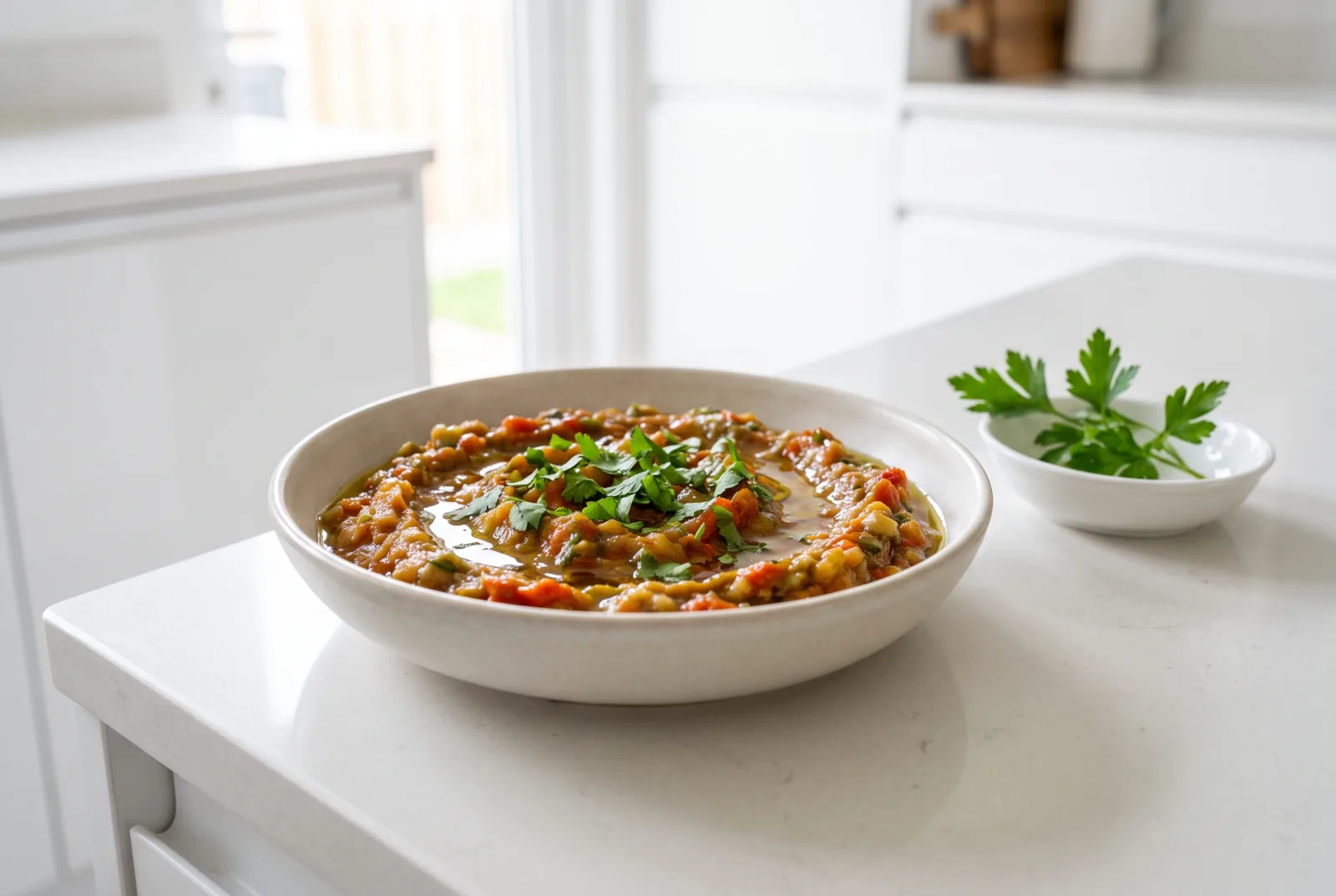 Uzbek-Style Eggplant Mash | Garlicky Pressure-Cooked Appetizer