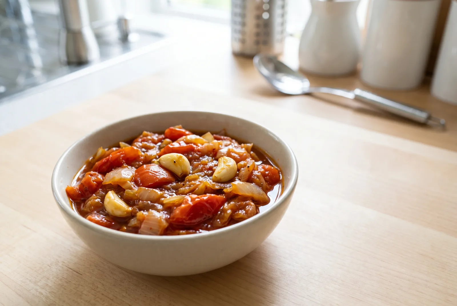 Pakistani Pressure Cooker Tomato Chutney | Sugar-Free Picnic Sauce
