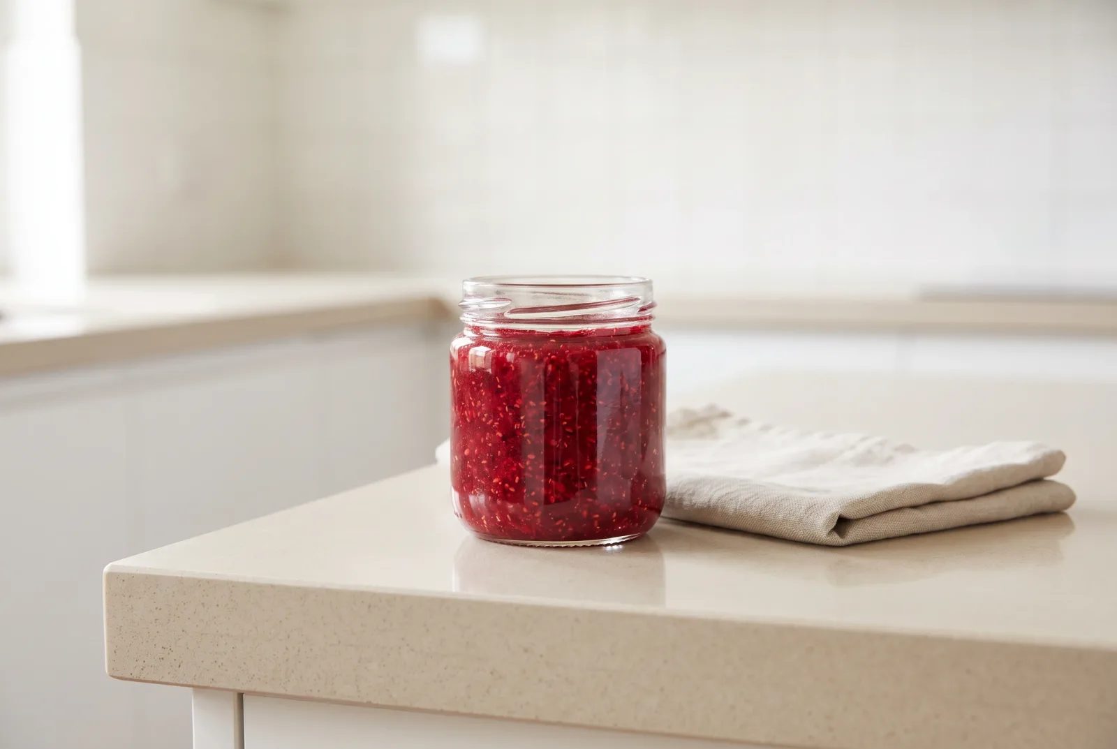 Sugar-Free Raspberry Jam | Pakistani-Style Keto Recipe with Air-Fried Chia Seeds