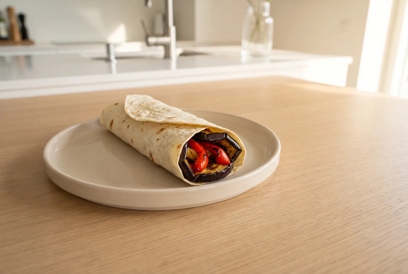 Eggplant Wrap | Aegean-Style Roasted Eggplant in Lavash