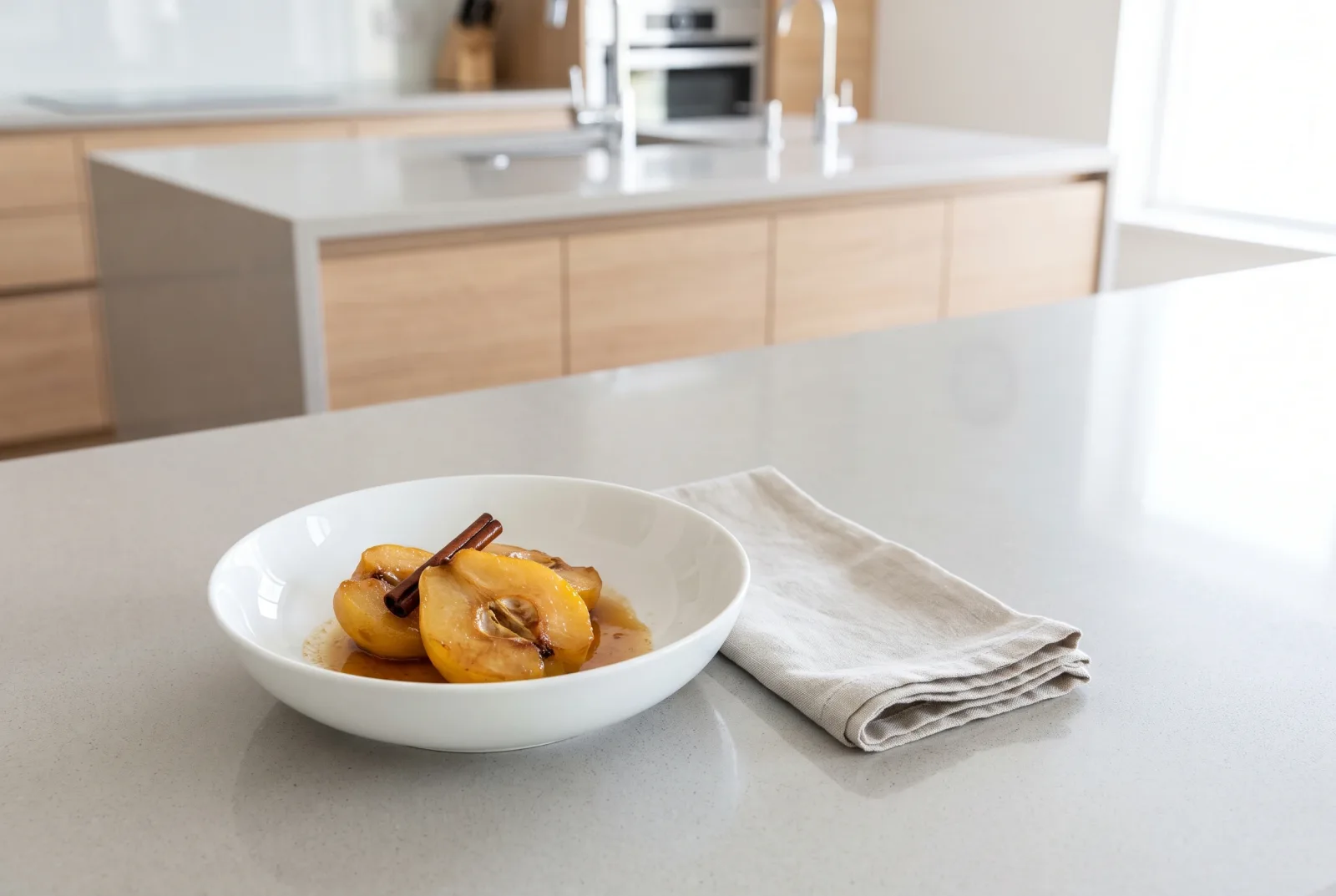 Caramelized Baked Quince | Served with Walnuts and Kaymak