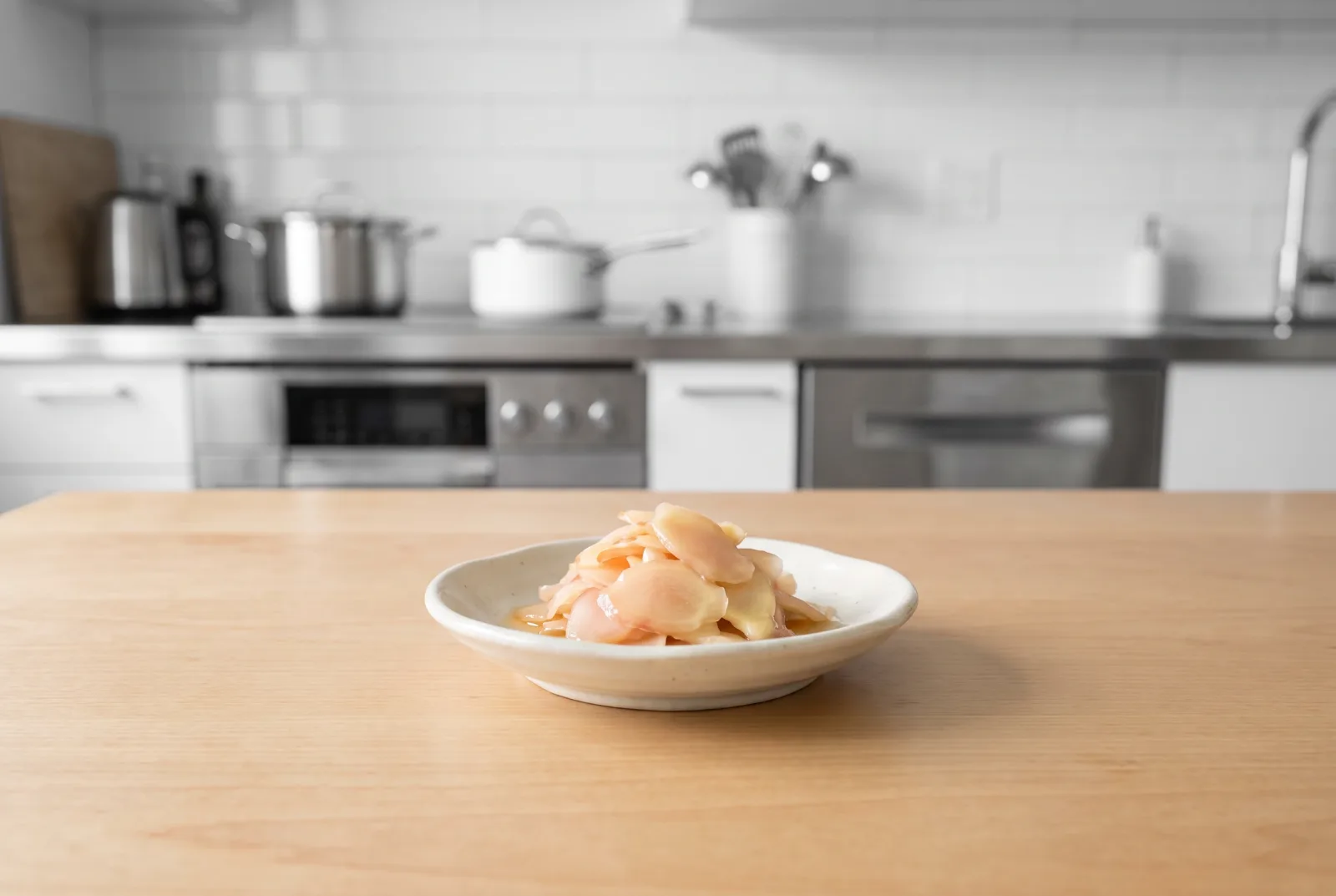 Gari — Japanese pickled ginger lightly roasted in the air fryer