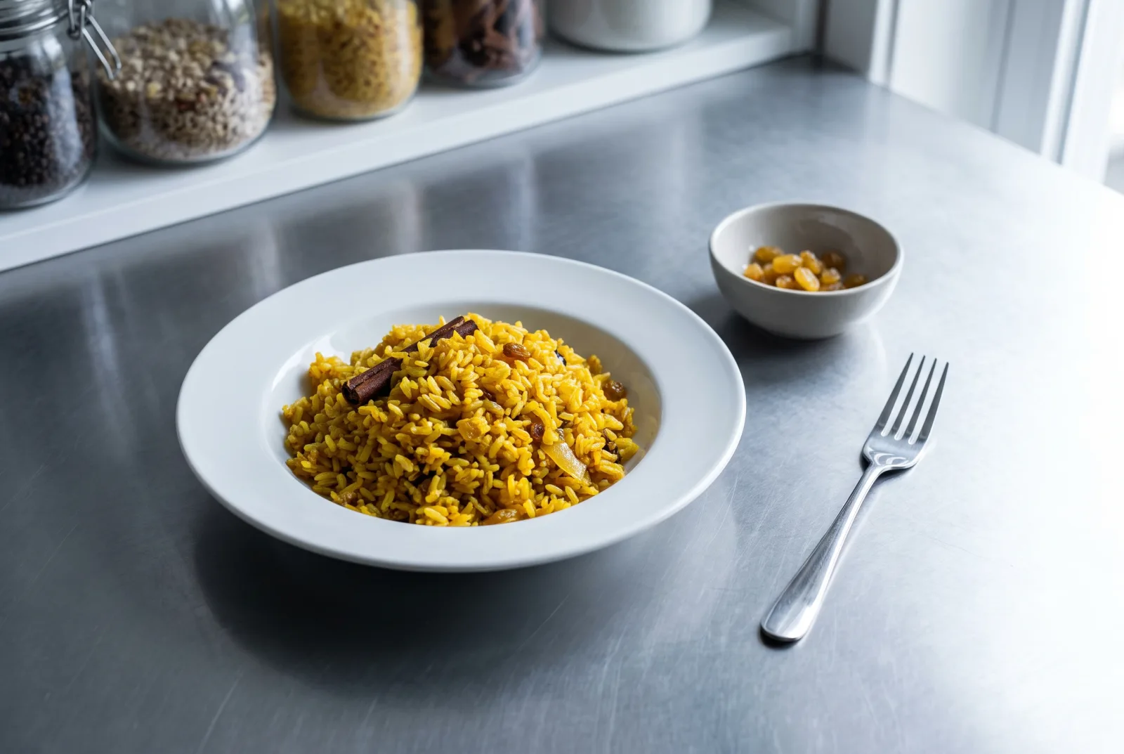 Geelrys — South African Turmeric Rice with Raisins