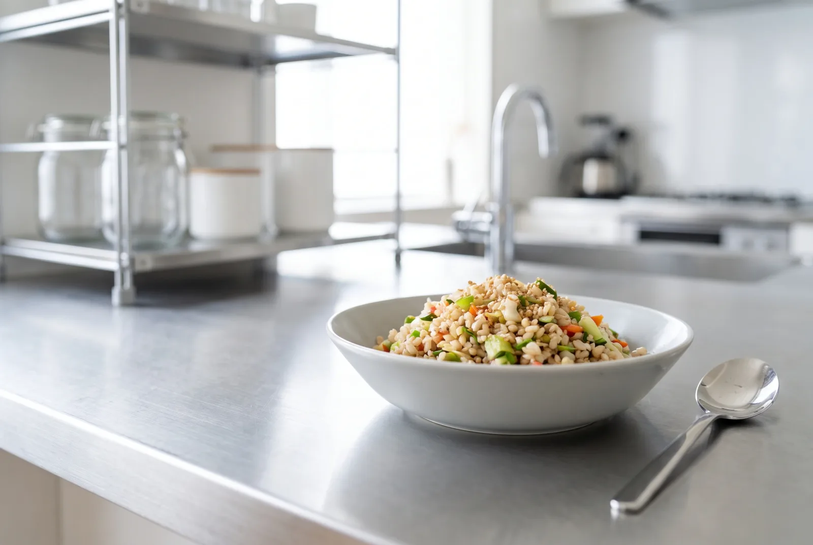 Genmai Salad | Japanese-Style Brown Rice Salad