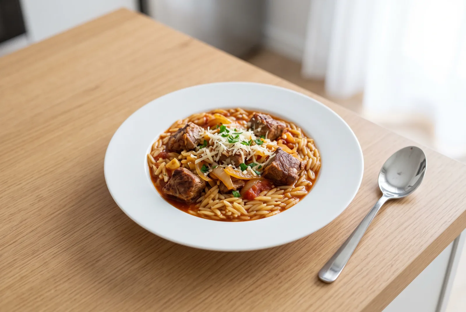Giouvetsi | Greek Baked Orzo with Lamb
