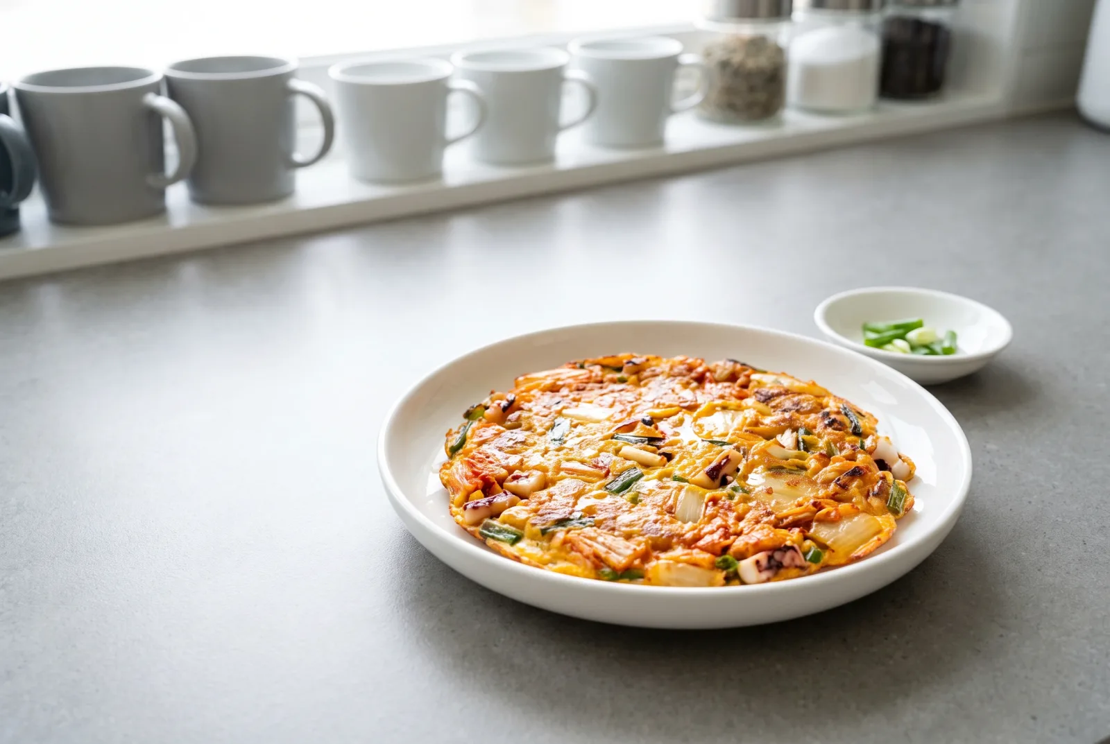 Haemul Kimchi Jeon | Spicy Korean Seafood Pancake