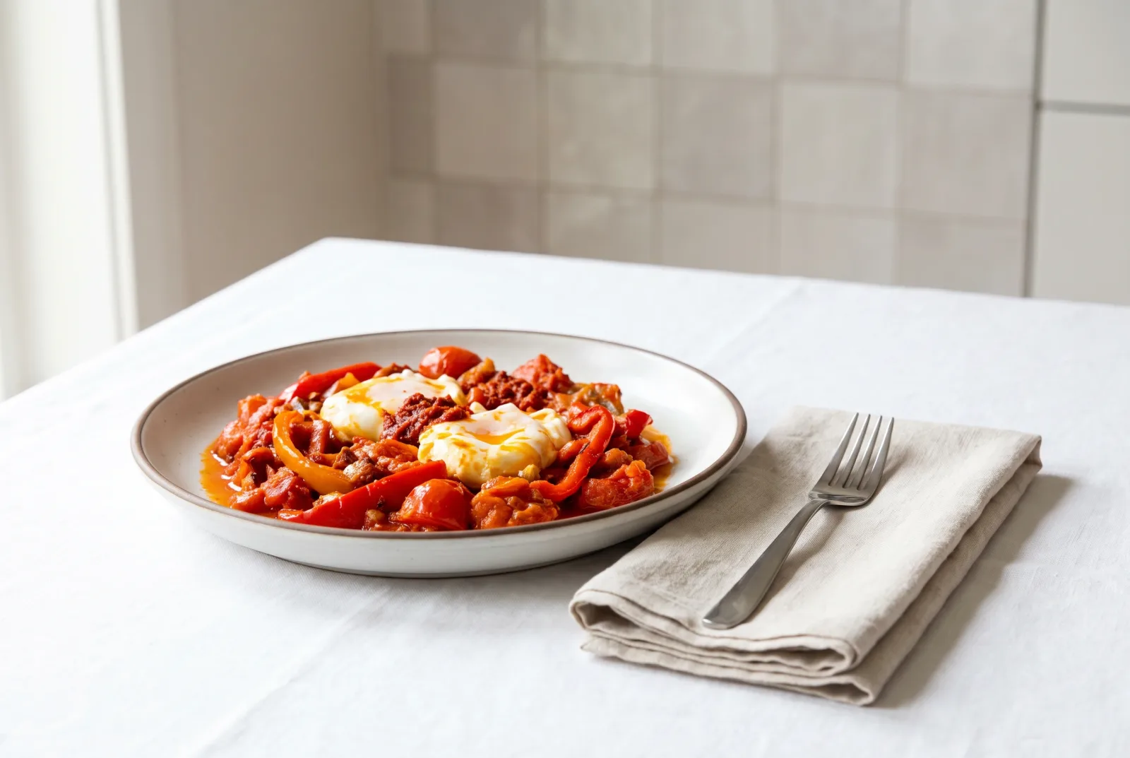 Harissa Eggs with Peppers and Tomatoes — Tunisian-Style Keto Pressure Cooker Breakfast