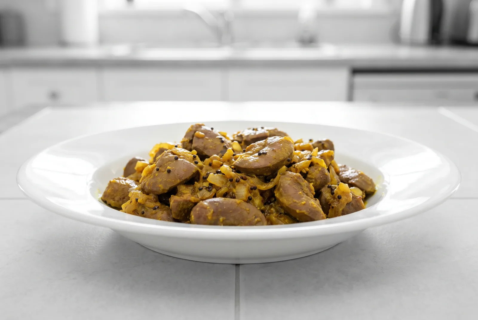 Indian-Style Spiced Beef Kidney Sauté — Quick Breakfast Protein