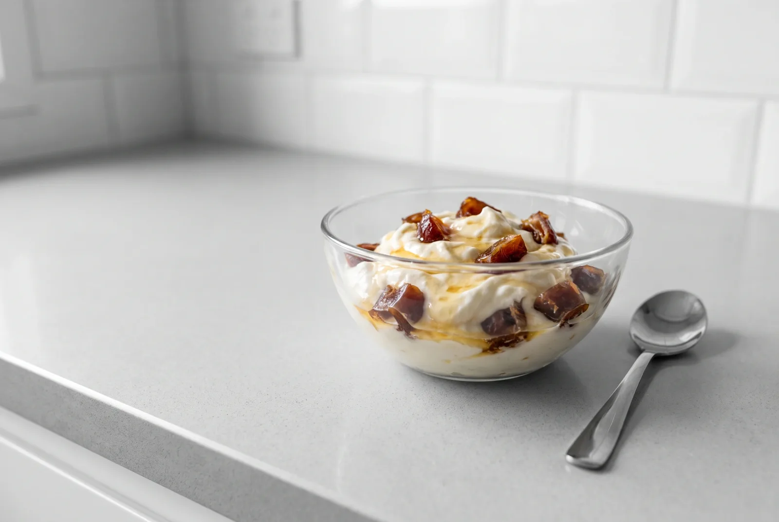 Date Yogurt Ice Cream | Recipe with Whole-Wheat Granola Crumble