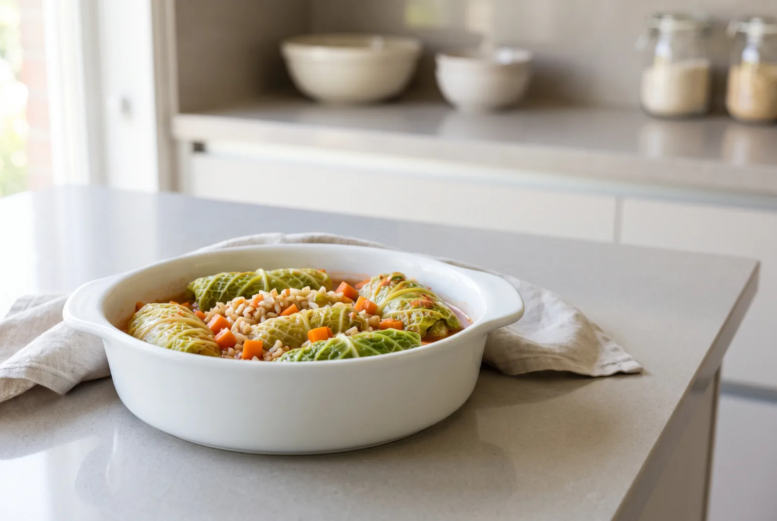 English-Style Meatless Cabbage Rolls