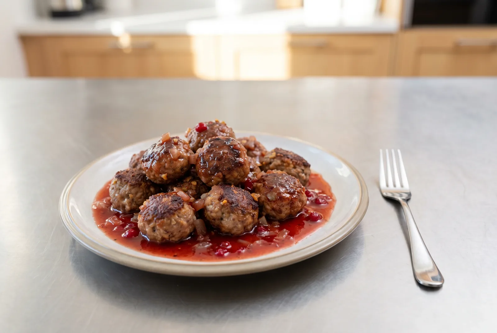 British-style lamb meatballs with currant jelly | Sweet and savory brunch bites