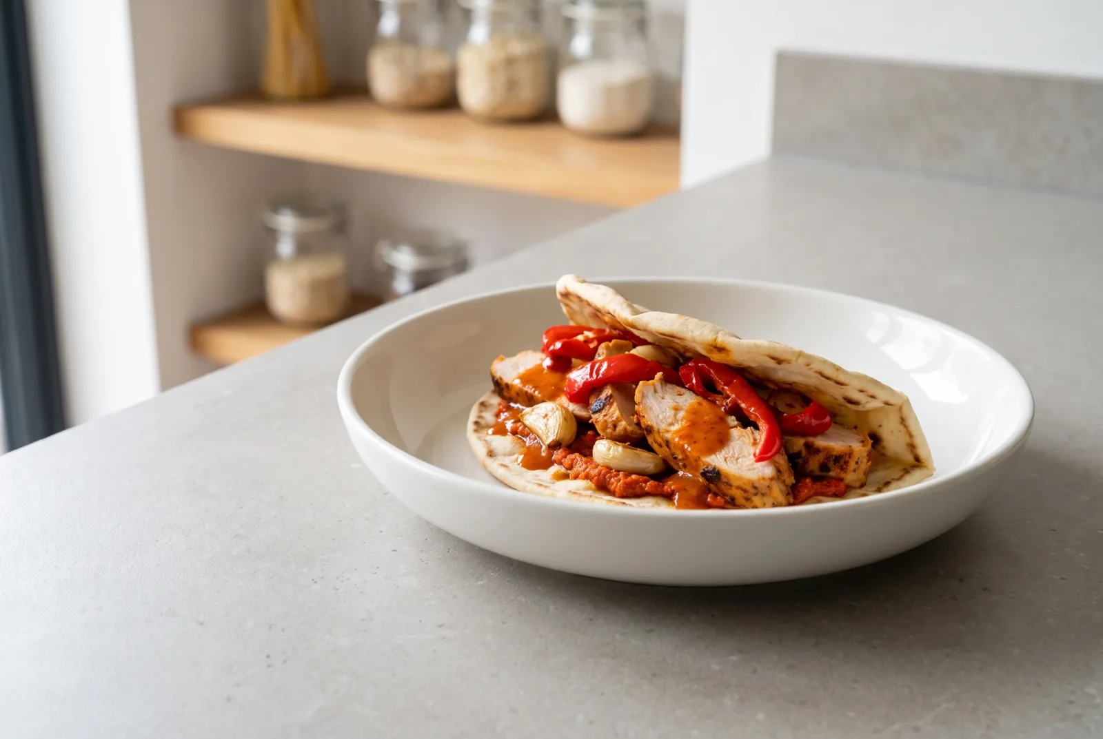 Piri Piri Chicken Flatbread | British-Style Grilled Spicy Chicken Flatbread