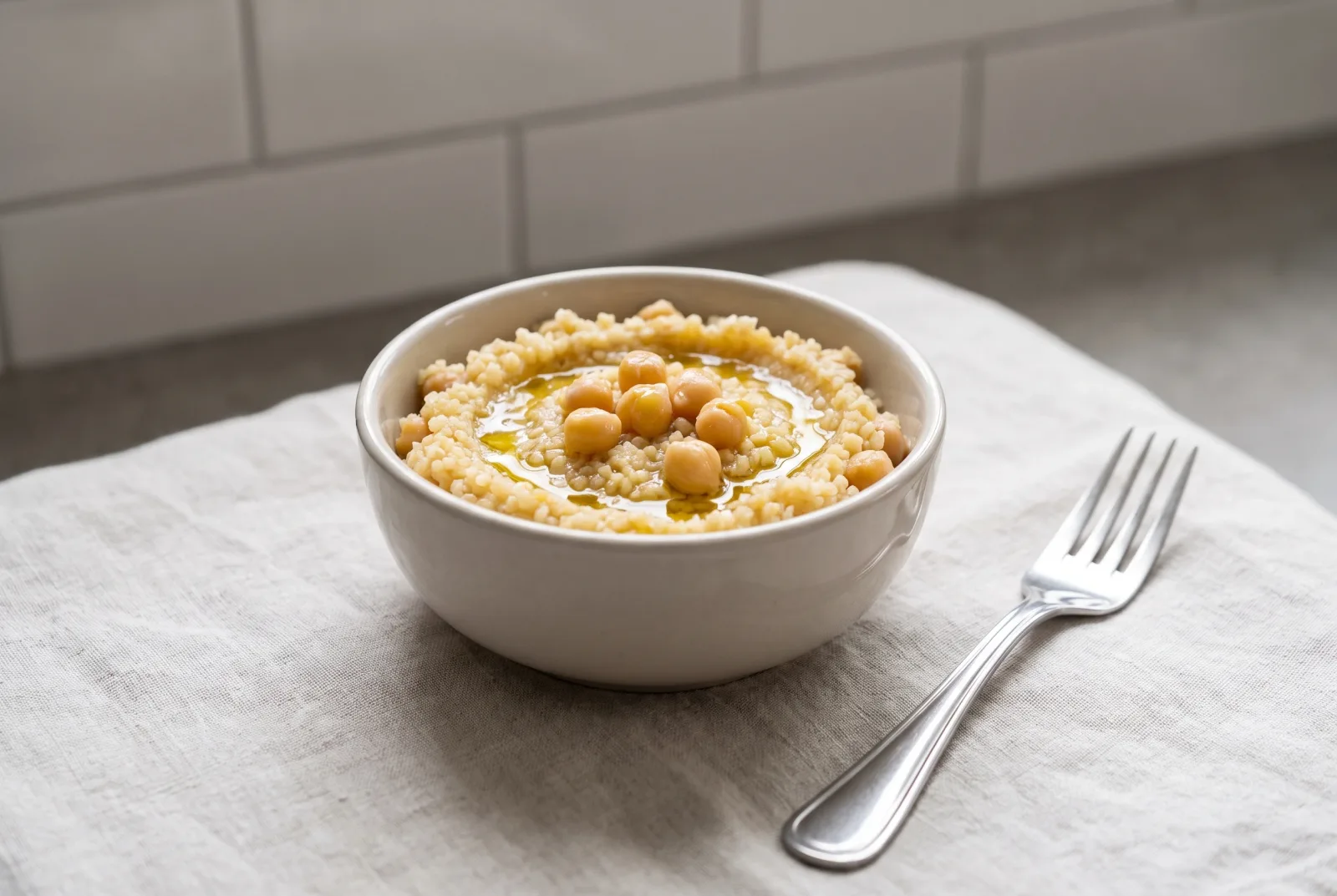 Iraqi-Style Chickpea and Bulgur Puree | Pressure Cooker Baby Food
