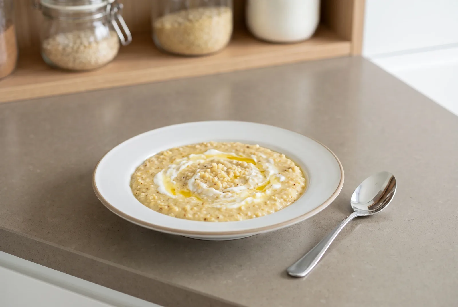 Iraqi Yogurt and Bulgur Porridge | A Soft Meal for Children