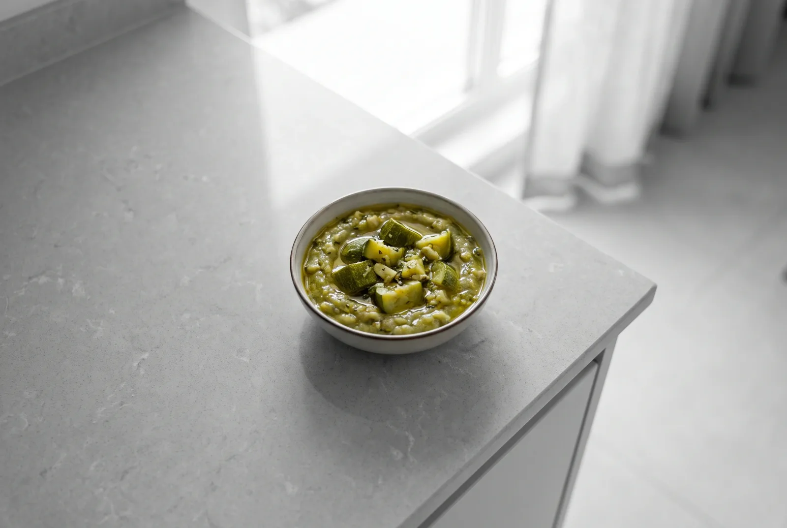 Iraqi-Style Olive Oil Zucchini Puree | Sugar-Free Baby Food