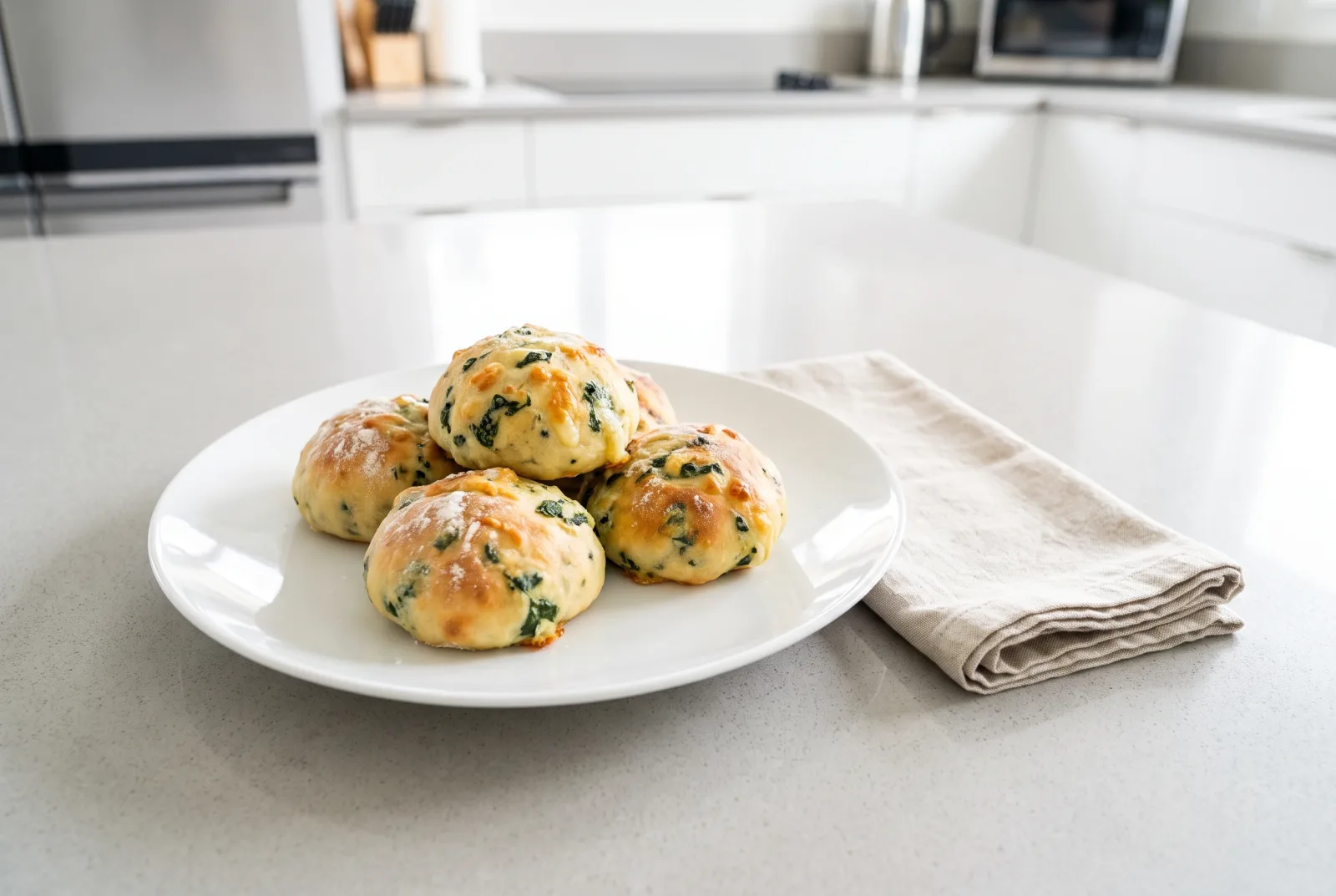 Iraqi-Style Spinach and Cheese Dough Balls