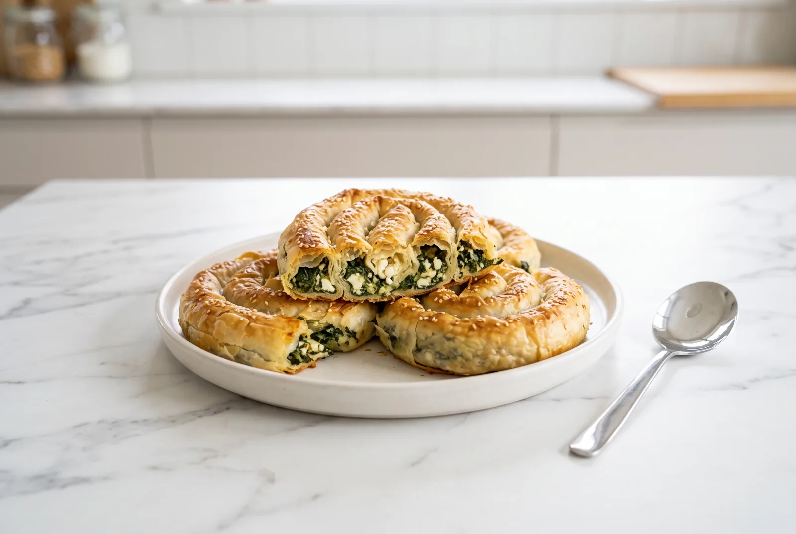 Spinach and Cheese Rolled Börek | Freezer-Friendly Pastry Roll