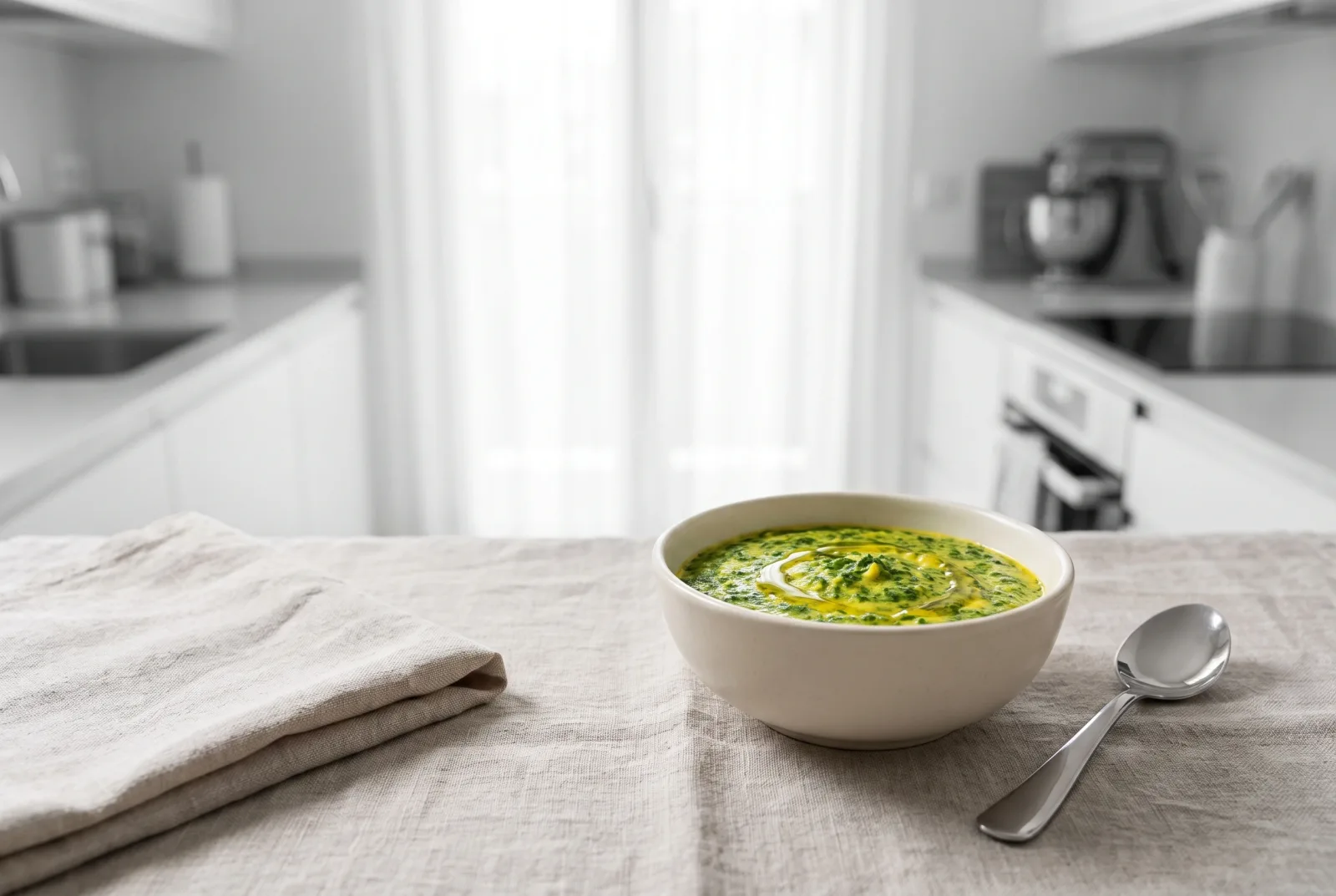 Spinach and Egg Yolk Puree | Smooth, Iron-Rich Baby Food